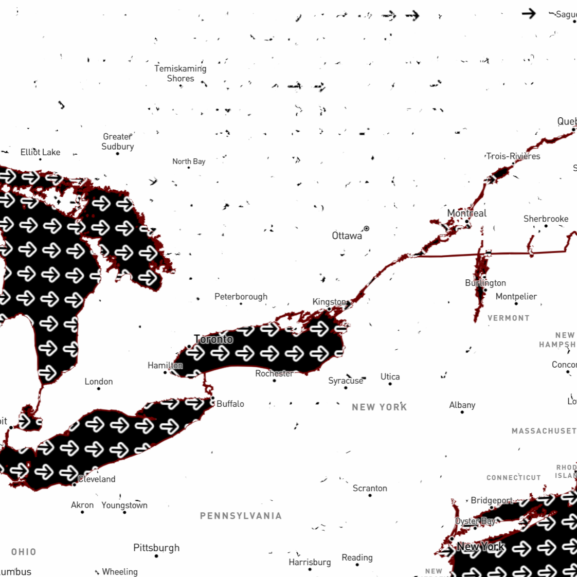 I found on map box that instead of having a color fill, it was possible to 
                                                                                       use different symbols in the place of those colors. I played around with this feature a bit and got used to it. But I found that using this was quite straining on my eyes due to the repeating and harsh patterns provided by the shapes.
                                                                                       I didn't like this and resumed to use solid colors.