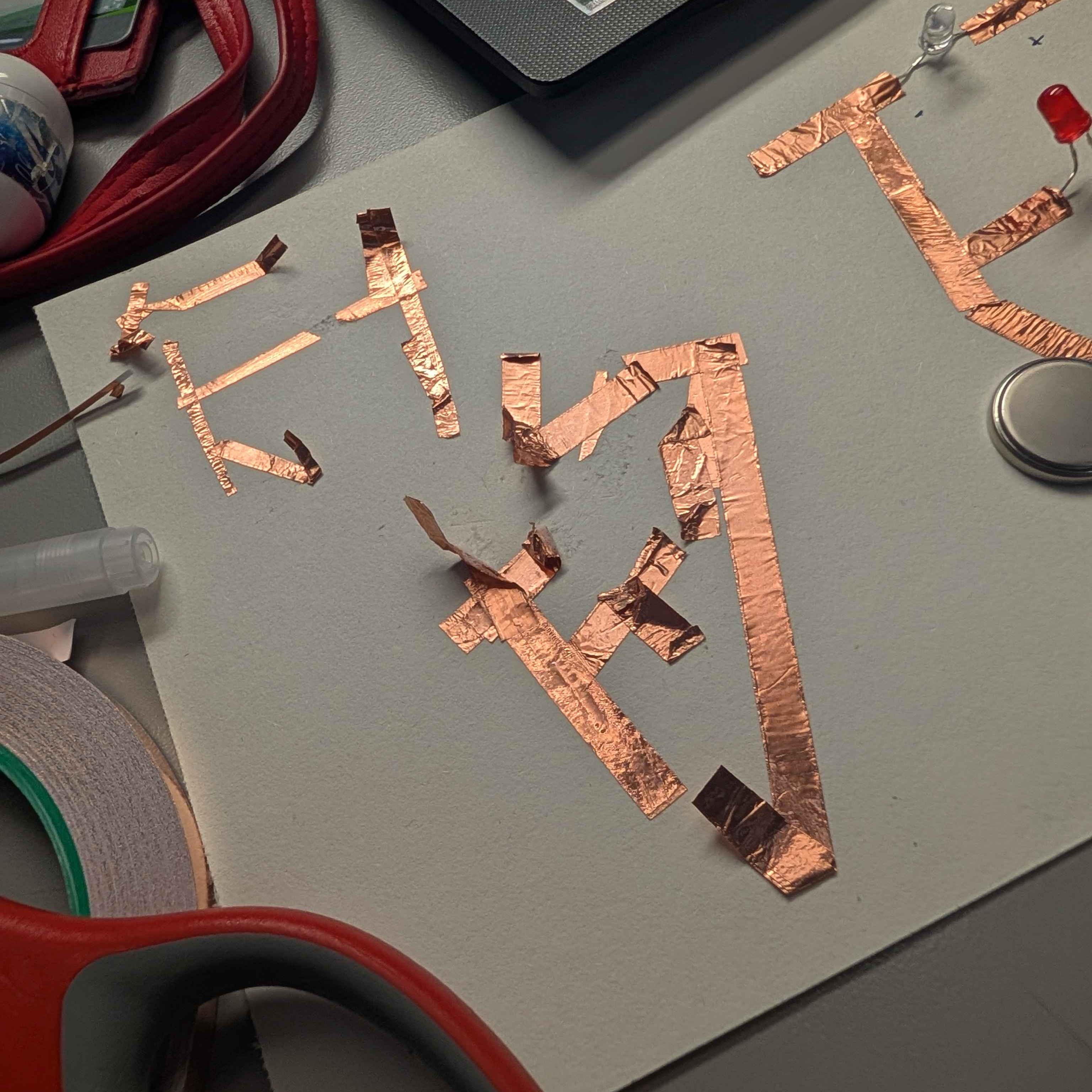 This is the remains Of a circut I had abandoned in favour Of building a New one for this assignment. I hate wasting materials, especially when they're provided to me.