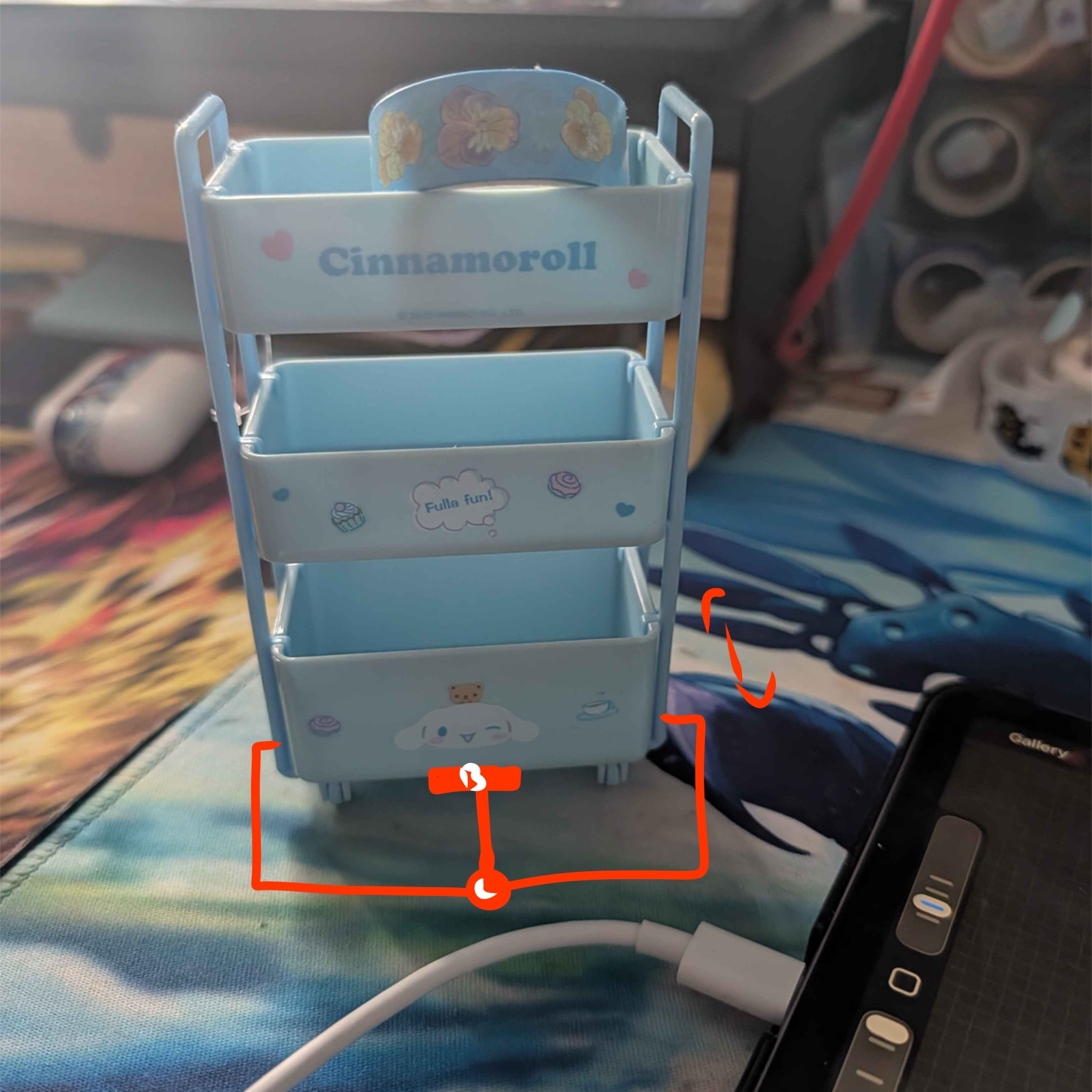 Different view of the layout. I wanted the trigger to be motion triggered since the trolley can only move foward or back depending on the direction it was facing. I was in love with those toy cars that you pulled back in order to rev the engine.