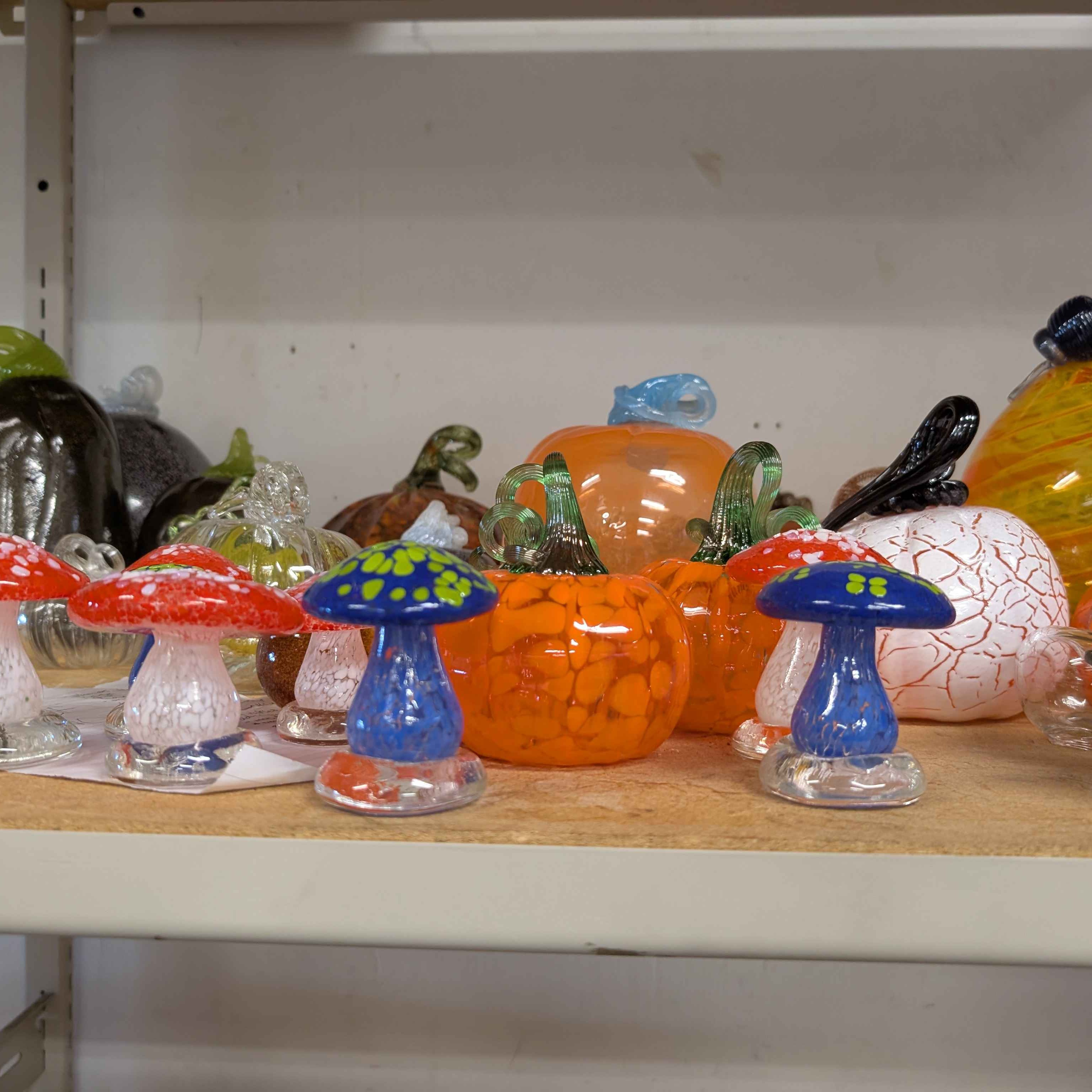 The glasswork students said that 2 different types of glass could be used for glassword. The main difference was whether or not the material was burned or not. 
                 Their furnaces was constantly burning 24/7 as well, to maintain the quality of the glass. The type of glass that the students used was selected mainly due to a safety hazard, they also mentioned that the furnace burns up to over 4000 degrees celsius. The glass itself when melted and taken out of the furnace to 
                 shape will cool quickly. Students will constantly heat up the glass in a repetitive process to reach their final design.